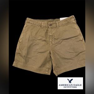 American Eagle Men’s Classic Next Level Flex Khaki Above the Knee Shorts